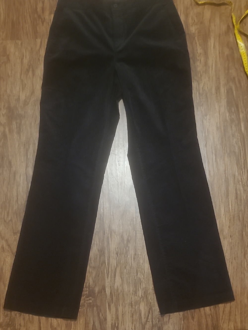 NWT NYDJ Black Velvet Straight Pants